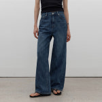 코어드 3차 기장선택 Wearable loose denim deep short L