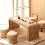 다다미테이블 의자 세트 발코니 커피 좌식 찻상 테이블 일본식