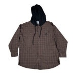 매장정품 ROCK Two-Tone Check Hood Shirt 000-20725 119937 SK8ER