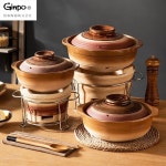 차 난로 바베큐 점토난로 가정용 진흙난로 화로대 1 키높이 스텐 그릴