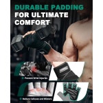 남성용 트라이더 운동 장갑 손목 랩 지지대가 역도 손바닥 보호 역도 운동 크로스 트레이닝 풀업을 위한 추가 그립 Black-Wrist Small