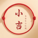 수공 빨간 끈 팔찌 행운과 화의 보호 비즈 본명년 전용