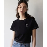 잇터 ITER CLASSIC LOGO EMBROIDERY CROP T-SHIRT BLA 565565
