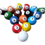 풀볼 당구 포켓볼 컬러 축구공 체육대회 야유회 3번 에어 축구 당구공 16개 세트