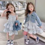 쁘띠앙쥬 봄 여름 여아 캉캉청자켓원피스 2종세트 청자켓 원피스 4 5세