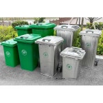 240L 대형 쓰레기통 240l 휴지통 페달 업소용 분리수거함