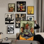 클래식 영화 진정한 탐정 포스터 벽 예술 그림 공부 북유럽 장식 C No Frame