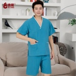 찜질복긴팔 사우나 마사지복 찜질방 목욕복 한증복 황토 단체복 숯가마 L 08 남성 피콕