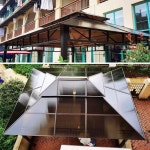 정자 야외 마당 정원 천막 정자만들기 파고라 농막 사각 테라스