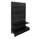 판 타공 파티션 가벽 전시 진열대 인테리어 스탠드 73x41x135cm30 철제 보드 선반