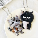 두두티티 왕기염 PVC재질 탐나는 고양이 키링