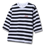 지프 어썸 곰 7부 스트라이프 티셔츠 KQ2TSU036