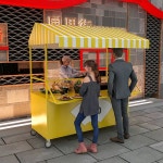 이동식 프리마켓 매대 노점 쇼핑몰 부스