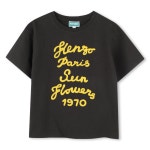 겐조키즈 SUN FLOWER 겐조 썬플라워 레터링 블랙티셔츠 겐조키즈 Z255AFT411