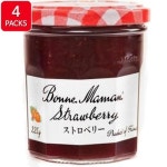 S B Foods Bonne Maman Strawberry Jam 에스비 푸드 본 마만 스트로베리 잼 225g 4병