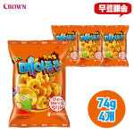 크라운 크라운 카라멜 메이플콘 74g 4개입 무 배 달달스낵 당충전