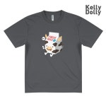 KellyDolly 맛있는 녀석들 5종 남성 여성 쿨론티 반팔티 02 밀크카우 쿨론 다크그레이 L