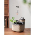 물소리명상 미니정원가꾸기 가정용 인테리어 미니 분수대 실내 아프로디테 공기정화 천련빙람 배전수펌프