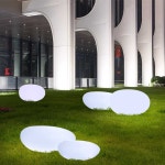 조약돌벤치 조약돌의자 라운지 돌벤치 대기실 원형 충전 모델