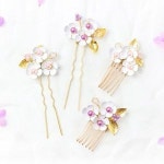 와이어 공예 벚꽃 헤어콤 비녀 만들기 세트