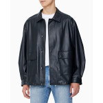 Calvin Klein Jeans 릴렉스핏 매트레더셔츠자켓 J400485