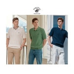 비버리힐즈폴로클럽 비버리힐스폴로클럽 남성 코튼 반팔 케이블 니트 3종