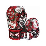 트윈스 트윈스 글러브 복싱 샌드백 입문용 Twins Genuine Leather Sugar Skull Boxing Gloves RedBlack