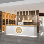 레트로 감성 캐셔 스테이션 카운터 데스크 계산대 호텔 회사 리셉션 차 당구장 48