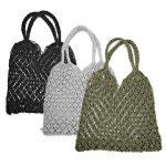 마크라메 그물가방 비치가방 니트 뜨개 여름가방 숄더 카키