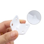 하드웨어 가구 커넥터 흰색 다리미 각도 코드 90 코너 브래킷 개