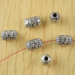 티베트 타원형 스페이서 비즈 10 7x7mm 홀 15개 H2403 2