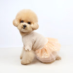 그루밍독 반려동물 코듀로이 프릴 베어 튜튜 원피스 1개