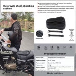 벌집 구조 오토바이 시트 장거리 쿠션 패드 충격 접이식 흡수 라이딩용 1 젤 쿠션 커버 일체형