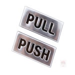 모두셀마트 PULL PUSH 안내 스티커 매장스티커 카페용 현관스티커 공동출입문