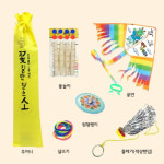 민속놀이 5종 세트 연 윳놀이 팽이 재기 실뜨기 윷놀이 연날리기세트