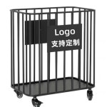 옷 수납 스텐 다용도 스텐빨래바구니 빨래 런드리 바구니 빨래통