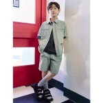 탑텐키즈 남아 화섬 셔츠 셋업 쇼츠 MKF2PH1212