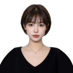 GBKING 수제 보브컷 통가발 단발머리 인모100 항암가발 전체가발