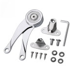 2PCS 유압 중지 경첩 주방 캐비닛 도어 조정 가능한 가구 리프트 플랩 스테이 지원 하드웨어