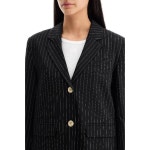 GANNI FW24 가니 099 striped boxy blazer