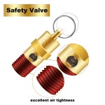 1pc 1 4 남성 125 150 165 175 200 PSI NPT 공기 압축기 압력 릴리프 밸브 황동 안전 체크 1pc 150psi