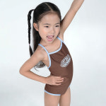 알앤엘 알앤엘 투모로우 모먼트 V백 여아 수영복 6 L