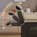 리클라이너 컴퓨터 의자 안락 등받이 푹신한 휴식 공부 서재 1인용B