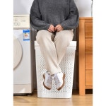 대형 빨래바구니 세탁수거함 메쉬 세탁물보관함 호텔 세탁물 A타입 메쉬바구니 린넨 대용량 도톰한 스몰 사이즈 뚜껑