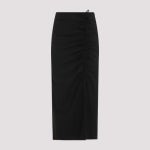 GANNI 가니 Ganni Drapey Melange Midi Skirt - 36549099