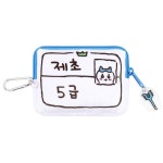 치이카와 먼작귀 제초 자격증 동전지갑 5급지퍼 여운 선물용 미니파우치 먼지갑 치와 캐릭터 릴패스