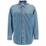 모스키노 MOSCHINO denim shirt with pockets 0285 J0221 0222