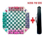 4인용 체스 휴대용 체스판 두뇌게임 팬션 보드게임 2 1 34인 4색