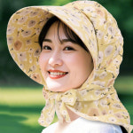 플라워 보닛 홀 커버 여름 선캡 모자