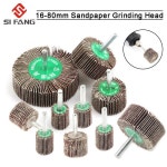 5PC 사포 그라인딩 플랩 폴리싱 휠 샌딩 디스크 셔터 로타리 Dremel 도구 60 80 120Grit Shank